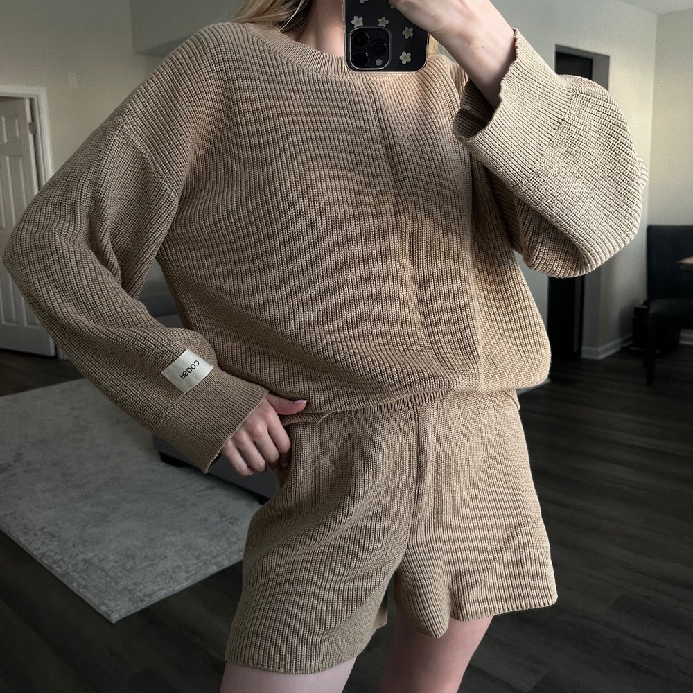 sweater with shorts, one size